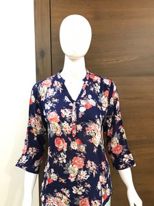 A Floral Print Short Kurti