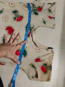 Elegant Rose Print Kurta Set