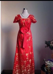 New Stunning Red Embroidered Gown🩷🩷