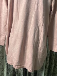 Cozy Pink Textured Sweater