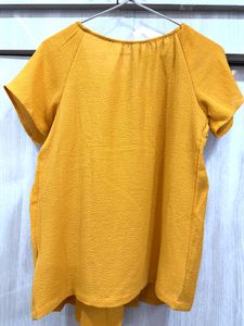 Mustard Yellow - Peplum Top