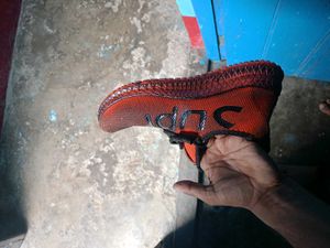 Men's Orange "SUP" Sneakers