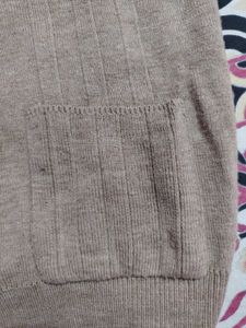 Sleeveless Button-Up Cardigan