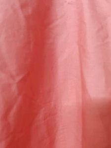 Coral Pink Square Neck Kurta