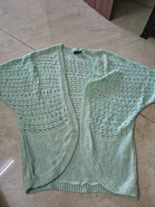 Light Mint Green Knit Cardigan