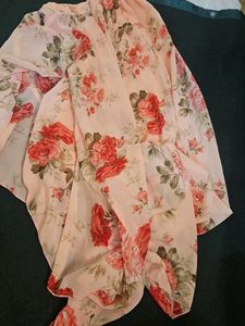 Floral Off-Shoulder Ruffle Top