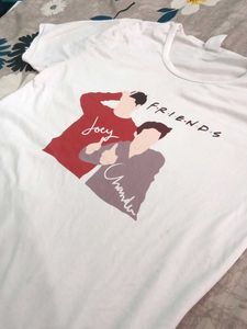 White Friends TV Show Graphic T-Shirt