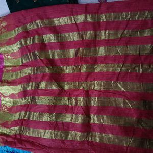 Red South Indian saree