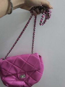 forever 21 pink polyester handbag