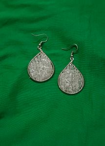 Elegant Teardrop Beaded Dangle Earrings