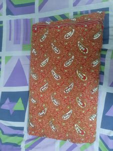 handwork full heavy embroidery work red saree