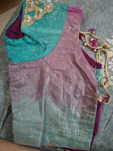 Embroidered Ombre lehnga  with bliuse having margi