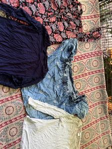 Women’s Denim Cotton Net Tops:4