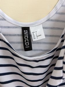 Chic Striped Sleeveless Fit &amp; Flare Dress