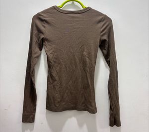 H&amp;M Fitted Long Sleeve Top