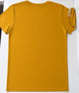 Men's Mustard Graphic Print T-Shirt