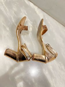 Rose Gold Sparkle Heels