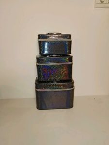 Set of 3 Glitter Makeup Boxes