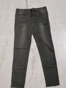 Stylish Grey Wash Denim Jeans