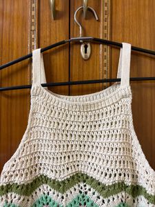 Boho Crochet Chevron top