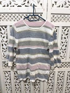 Striped Knit Sweater