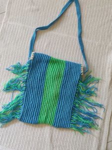 Handmade Crochet Bag with Bow