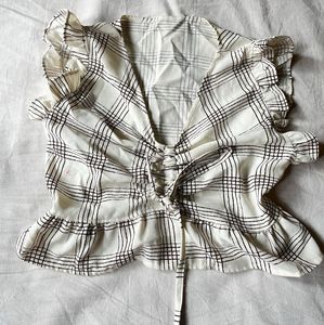 tie up crop top🤍