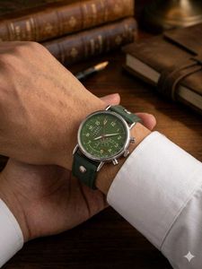 Stylish Green Dial Watch