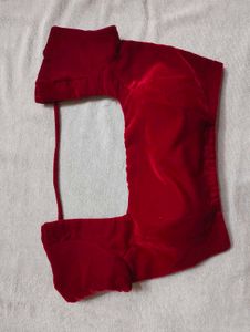 red velvet blouse (padded)