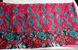 🇳🇿💫🎀Floral Print black pink Saree