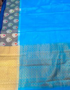 Stunning Blue Silk Saree
