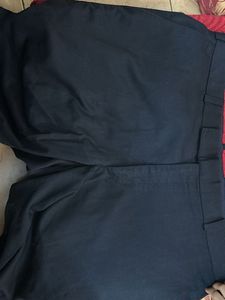 Black Straight Leg Trousers