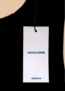 Jack &amp; Jones Black Camo Logo Tank Top