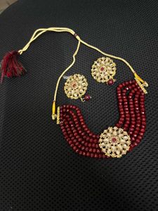 Exquisite Beaded Necklace &amp; Earring Set