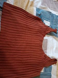 Brown Crop Top