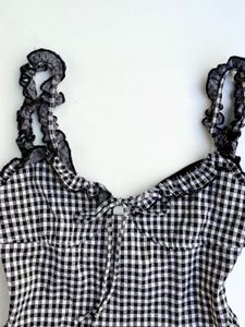 Gingham One-Piece bodysuit