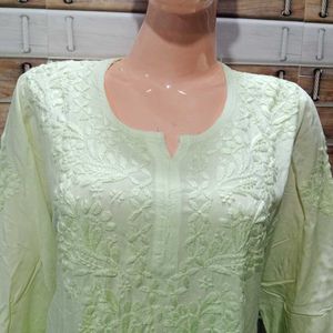 Pure Chikankari Lakhnowi Kurti Set