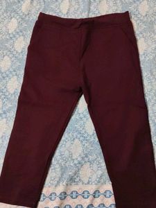Maroon Casual Pants