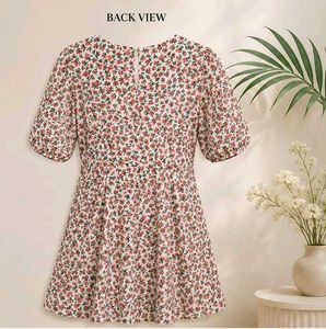 Puff Sleeve Floral Dress❤️❤️❤️