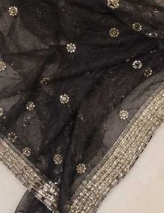 Embellished Sleeveless Black Blouse
