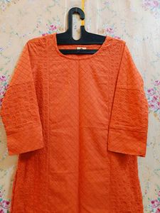🇳🇿💫🎀Chic Coral chikankari Kurta
