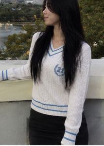 V-Neck Striped Sweater
