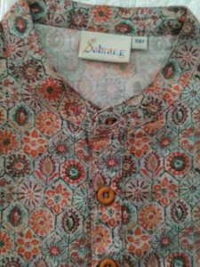 Stylish Printed Cotton Kurta