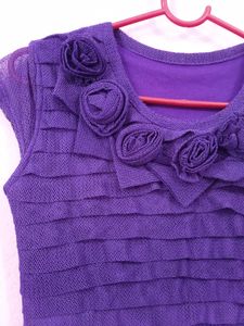 Ruffled Floral Neck Top