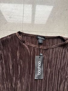boohoo pleated dress