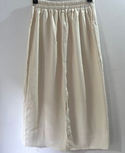 Elegant Cream Wrap Skirt