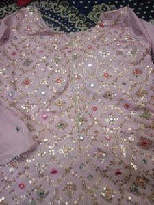 Elegant Pink Embroidered Anarkali Kurta