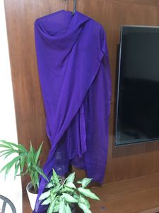 Golden And Purple dupatta(get red dupatta Free