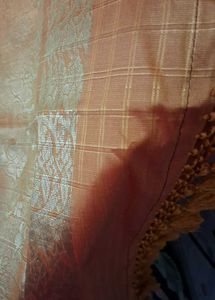 Mango Color Silk Saree
