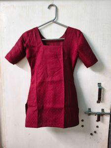 Maroon Short Kurta